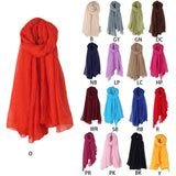 Lightweight Summer Scarf, Linen Feel Shawl Wrap for Men and Women