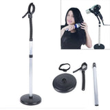 Adjustable Vertical Hair Dryer Stand and Holder - Front View