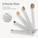 5 Pack Stainless Steel Mini Measuring Spoons for Kitchen Baking and Cooking
