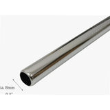 4 Pcs Stainless Steel Straws With Cleaning Brush, Reusable Metal Drinking Straws for Tall Tumblers, 12 x 0.3 in - Side View