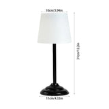 Waterproof Solar Table Lamp, Rechargeable Wireless Outdoor Light for Desk Patio Garden Yard and Room Decor - Side View