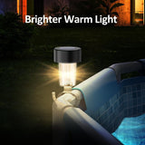 Waterproof Solar LED Pool Light, Night Light for Ground Pool Fence Decoration and Pool Accessories - Side View