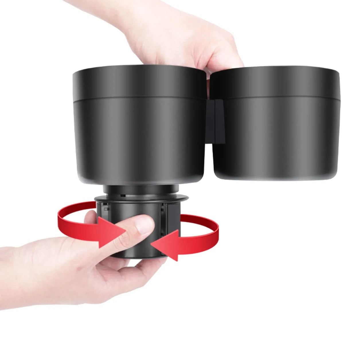 Car Cup Holder Expander Adapter, 2 in 1 Multifunctional Adjustable Base Cup Holder