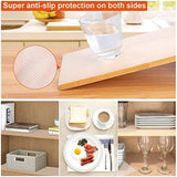 Non Adhesive Shelf Liner, Washable Waterproof Non Slip Cabinet Drawer Refrigerator Liner, 20 in x 35 ft