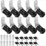 5 Pack Cabinet Locks With Keys, Keyed Alike RV Storage Door Camper Toolbox Cam Locks, 1 in