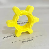 Easy Twist Bottle Cap Opener, Ergonomic Plastic Lid Remover for Seniors Weak Hands and Arthritis, Yellow - Side View