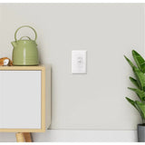 4 Pack White Wall Switch Guards, Childproof Light Switch Plate Covers for Lights and Circuits, Screws Excluded - Side View