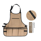 Garden Work Apron With 14 Pockets for Men and Women, Tool Apron for Gardeners Barbers and Bartenders - 45-Degree Angle