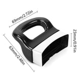 2 Pcs Replacement Handles for Pots and Pans, Detachable 1 Hole Short Side Cookware Handles - Top-Down View