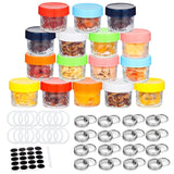 16 Pack Glass Mason Jars With Regular Lids, Canning Jelly Jars for Baby Food Honey Jam Candles and Spices, 4 oz - 45-Degree Angle