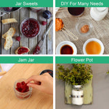 16 Pack Glass Mason Jars With Regular Lids, Canning Jelly Jars for Baby Food Honey Jam Candles and Spices, 4 oz
