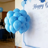 100 Pcs Latex Balloons With 1 Roll Ribbon, Round Helium Balloons for Birthday Wedding Baby Shower Graduation and Festivals, 12 in