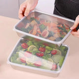 2 Pc Stainless Steel Fridge Storage Containers With Lids, Rectangular Baking Pans for Freezer Meal Prep and Catering, 10 x 8 x 3 in
