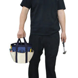 Gardening Bucket Tool Organizer, 600D Oxford Garden Tool Storage Bag With Pockets - Top-Down View