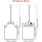2 Pack Black Hummingbird Swings and Perches, Metal Frame Wild Bird Swing With Wooden Dowel and Hanging Chains for Indoor Outdoor