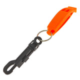 10-Piece Whistle - Emergency Whistle - Sturdy and durable whistles, suitable for referees, coaches, emergencies, lifeguards, basketball, football, diving, hiking, adventure sports, etc. - Orange - Front View