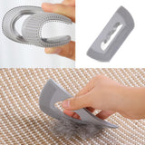Cat Brush - Pumpkin Shape - Cat Comb - Dog Brush - Brush Against Cat Hair - Anti-Shedding - Coat Care - Gray - Side View