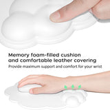 Mouse pad - Mouse pad with wrist rest - Ergonomic mouse pad - Mouse pad with leather surface, suitable for computers, laptops, office, home and travel, with non-slip bottom - 45-Degree Angle
