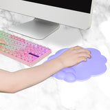 Mouse pad - Mouse pad with wrist rest - Ergonomic mouse pad - Mouse pad with leather surface, suitable for computers, laptops, office, home and travel, with non-slip bottom
