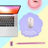 Mouse pad - Mouse pad with wrist rest - Ergonomic mouse pad - Mouse pad with leather surface, suitable for computers, laptops, office, home and travel, with non-slip bottom