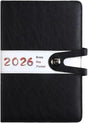 Agenda 2026 Adults - Planner - Journal - Organizer - Business - Texture - PU Material - A5 Format - Black
