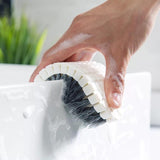 Brush - Multifunctional cleaning brush - Sturdy hand brush with stiff bristles - Multiple flexible brush heads - Suitable for cleaning bathtubs, kitchens, faucets and corners - Set of 2