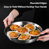 Baking tray for air fryer - Air fryer baking pan - Air fryer accessories - Baking tray with rack - Made of 304 stainless steel - 20 cm - 45-Degree Angle