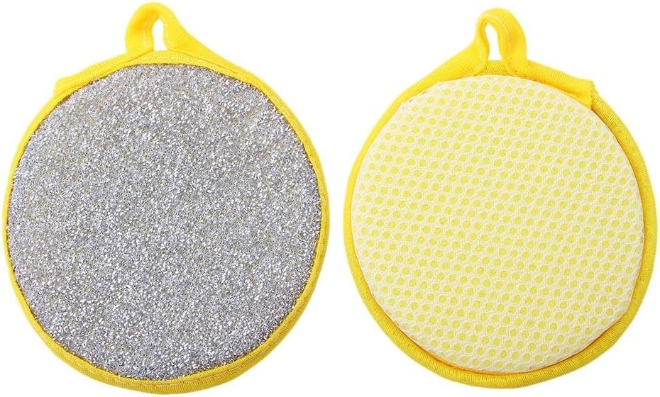 Dishcloth - Cotton dishcloths - Round sponge cloth - Kitchen dishcloth - Pack of 6 - Cleaning various surfaces, washing dishes, washing pans
