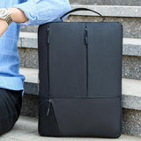 Laptop Case - Suitable for 13/14/15.6 inches - Zippered Laptop Case - Laptop Sleeve - Waterproof Oxford Cloth - Scratch and Wear Resistant, Easy to Carry - Black - Side View