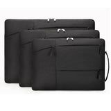 Laptop Case - Suitable for 13/14/15.6 inches - Zippered Laptop Case - Laptop Sleeve - Waterproof Oxford Cloth - Scratch and Wear Resistant, Easy to Carry - Black