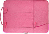 Laptop Case - Suitable for 13/14/15.6 inches - Zippered Laptop Case - Laptop Sleeve - Waterproof Oxford Cloth - Scratch and Wear Resistant, Easy to Carry - Pink