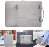 Laptop Case - Suitable for 13/14/15.6 inches - Zippered Laptop Case - Laptop Sleeve - Waterproof Oxford Cloth - Scratch and Wear Resistant, Easy to Carry - Pink - Side View