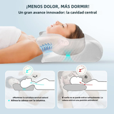 Viscoelastic Neck Pillow, Ergonomic Contour 2-in-1 Neck Pain Orthopedic Pillow, Contour Support Pillow, 1 Unit Light Gray None No, Light gray - 45-Degree Angle