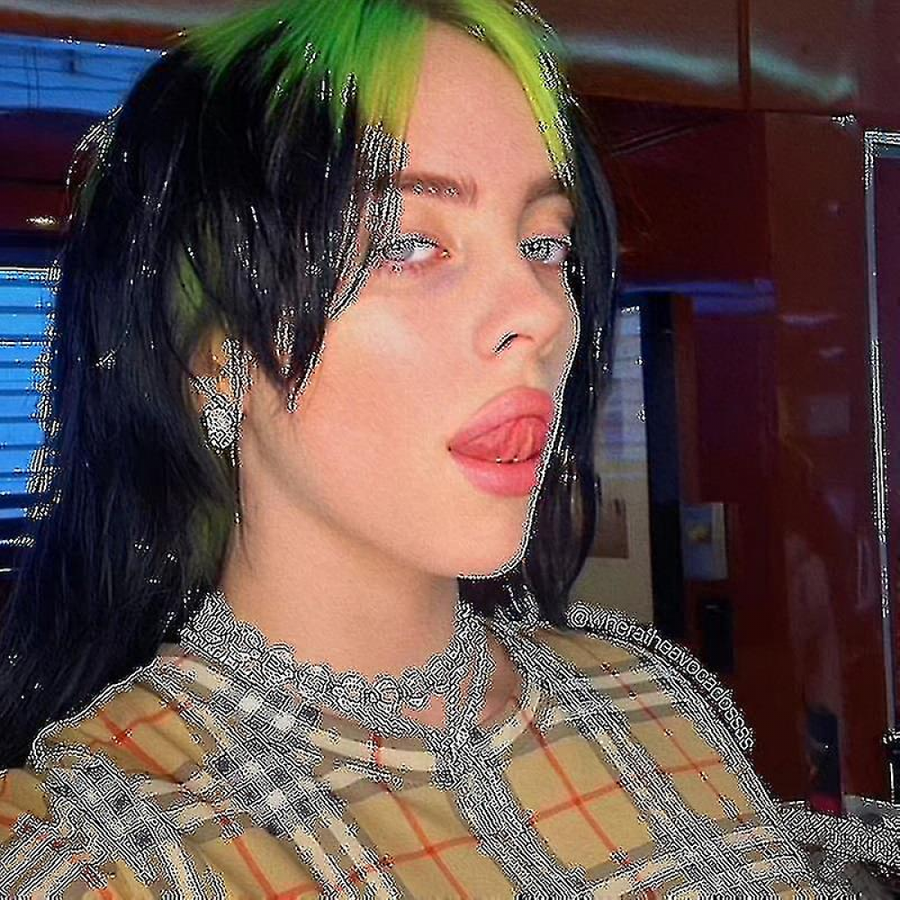 Billie Eilish Necklace for Women, Silver Pendant, Charms