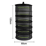 Drying Net, Foldable Mesh Hydroponic Drying Rack Drying Net for Herbs - Top-Down View