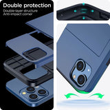 2023 new iPhone 14 case with card holder, Wireless charging compatible iPhone 14 Wallet case, Slim shockproof iPhone 14 case Wallet (Navy blue)