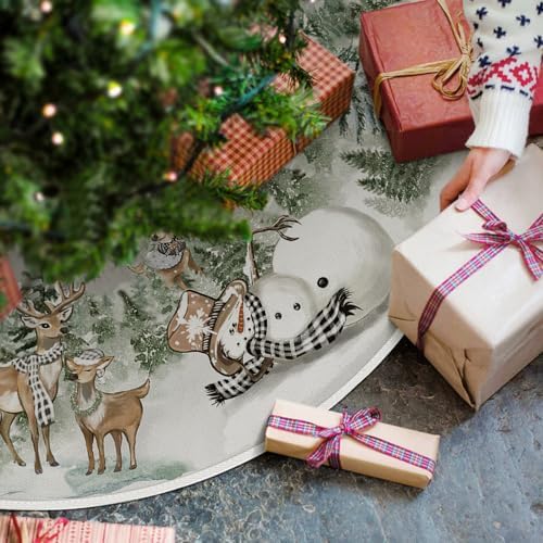 Christmas Tree Mat 36 Inch, Winter Season Christmas Tree Decoration