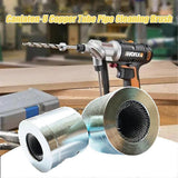 2-Pack Copper Pipe Cleaning Brush, Full-Metal HVAC Pipe Cleaning Brush for Drill Power 1/4in Shaft