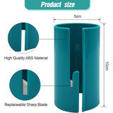 4-pack Sliding Wrapping Paper Cutters - Portable Gift Wrapping Paper Roll Cutter for Christmas and Birthday Wrapping - Front View