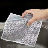15-pack comfortable and effective wire dishcloths - Side View