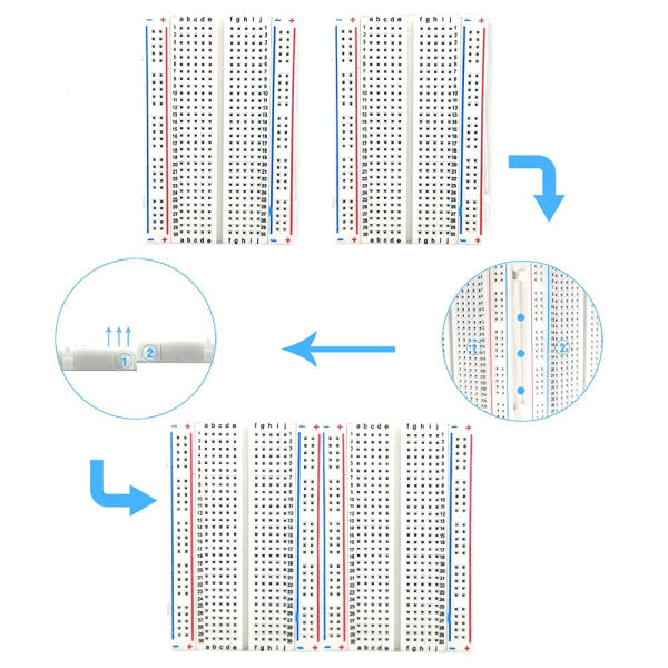 Breadboard/Mini Breadboard/Experiment Board 400 holes long