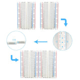 Breadboard/Mini Breadboard/Experiment Board 400 holes long - 45-Degree Angle