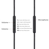 2.5mm to 3.5mm Headphone Cable for Momentum Over Ear 1/2/3 Headphone Cord Durable Wire with Volume Control and Microphone - Side View