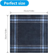 Men's Cloth Handkerchiefs, 24 Pcs Cotton Handkerchiefs for Men, Traditional Handkerchief for Men, 36 cm x 36 cm, 24 Pcs, One Size