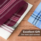 Men's Cloth Handkerchiefs, 24 Pcs Cotton Handkerchiefs for Men, Traditional Handkerchief for Men, 36 cm x 36 cm, 24 Pcs, One Size - Top-Down View