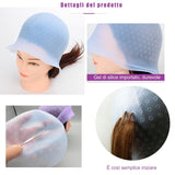 Hair Curl Cap - Hair Curls - Silicone - Hair Color - Front View