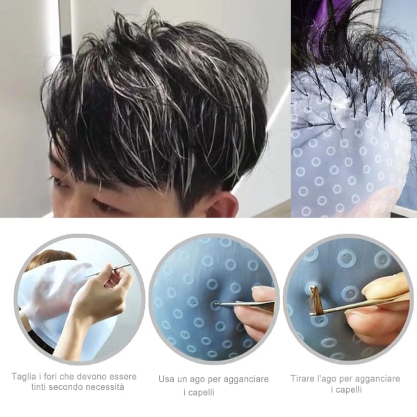 Hair Curl Cap - Hair Curls - Silicone - Hair Color