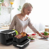 Silicone Molds for Air Fryer, Ninja Flex Drawer Air Fryer, Reusable for 10.4L - Close-Up Angle