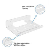 Wifi Router Shelf Wall Mounted Acrylic With Heat Sink For Home_max - 45-Degree Angle