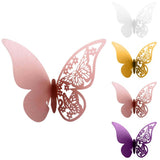 40pcs Butterfly Hanging Glass Cards - Wedding Decoration - Creative White 40pcs